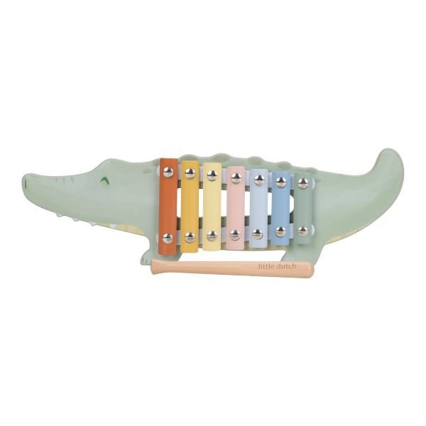 JUGUETE DE MADERA LITTLE DUTCH ·XILÓFONO COCODRILO SAFARI FRIENDS· - Happy Moments Baby