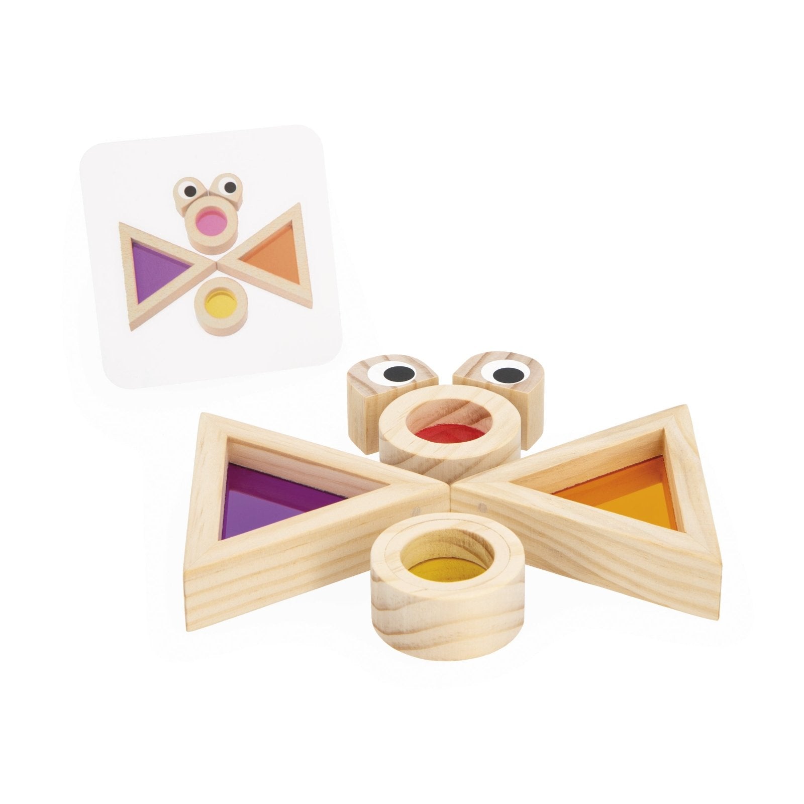 JUGUETE DE MADERA SENSORIAL JANOD ·BLOQUES TRANSLÚCIDOS· - Happy Moments Baby