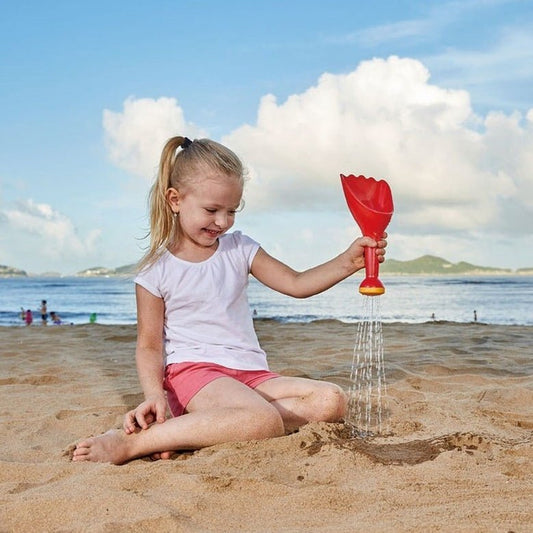 JUGUETE DE PLAYA HAPE ·PALA CAVADORA Y ROCIADORA AZUL· - Happy Moments Baby