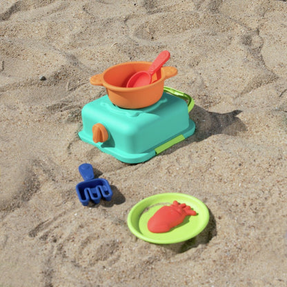JUGUETE DE PLAYA HAPE ·SANDY CHEF - SET DE COCINA PARA ARENA· - Happy Moments Baby