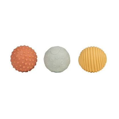 JUGUETE DE SILICONA LITTLE DUTCH ·SET DE 3 PELOTAS SENSORIALES LITTLE FARM· - Happy Moments Baby