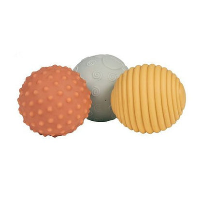 JUGUETE DE SILICONA LITTLE DUTCH ·SET DE 3 PELOTAS SENSORIALES LITTLE FARM· - Happy Moments Baby