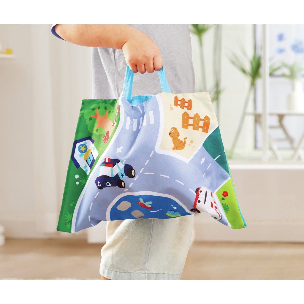 JUGUETE DE TELA HAPE ·SET DE COCHES DE PELUCHE· - Happy Moments Baby