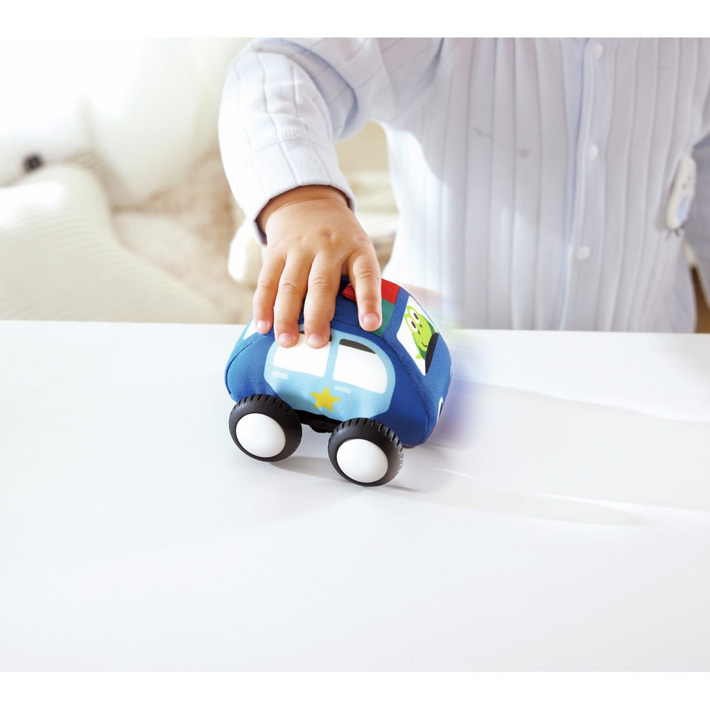 JUGUETE DE TELA HAPE ·SET DE COCHES DE PELUCHE· - Happy Moments Baby