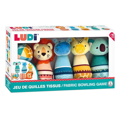 JUGUETE DE TELA ·JUEGO DE BOLOS ANIMALES· - Happy Moments Baby