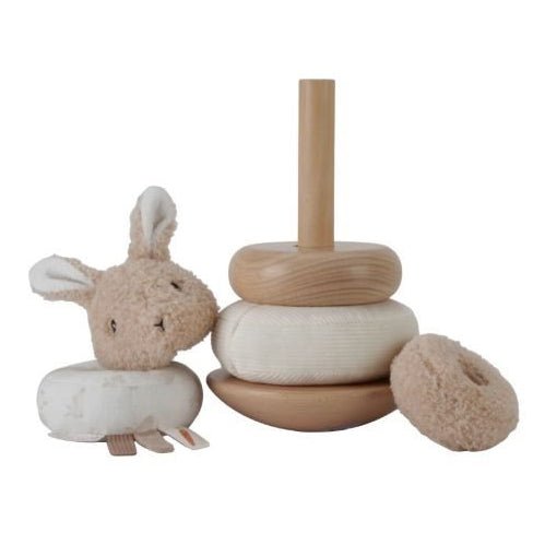 JUGUETE DE TELA LITTLE DUTCH ·ANILLOS APILABLES BLANDITOS BABY BUNNY· - Happy Moments Baby