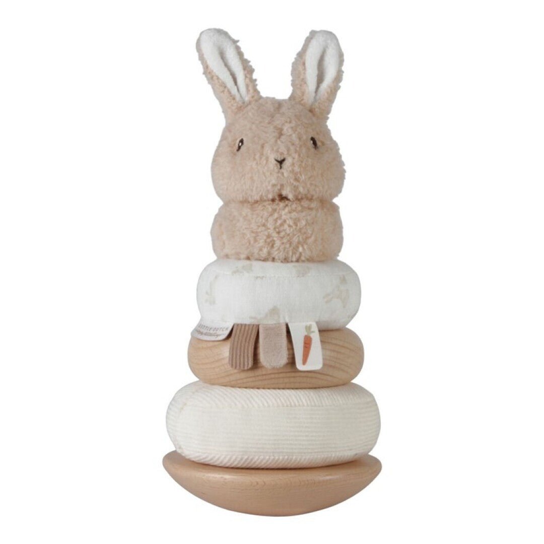 JUGUETE DE TELA LITTLE DUTCH ·ANILLOS APILABLES BLANDITOS BABY BUNNY· - Happy Moments Baby