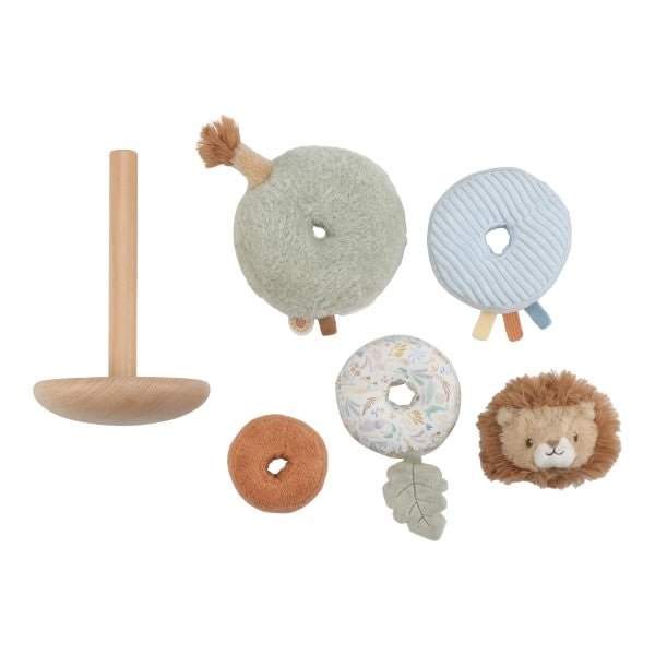 JUGUETE DE TELA LITTLE DUTCH ·ANILLOS APILABLES BLANDITOS SAFARI FRIENDS· - Happy Moments Baby
