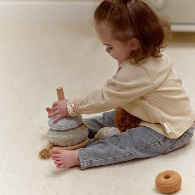 JUGUETE DE TELA LITTLE DUTCH ·ANILLOS APILABLES BLANDITOS SAFARI FRIENDS· - Happy Moments Baby