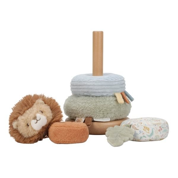 JUGUETE DE TELA LITTLE DUTCH ·ANILLOS APILABLES BLANDITOS SAFARI FRIENDS· - Happy Moments Baby