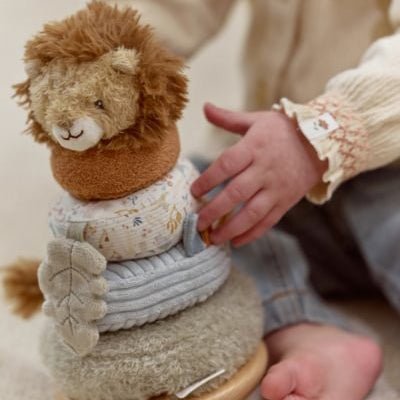 JUGUETE DE TELA LITTLE DUTCH ·ANILLOS APILABLES BLANDITOS SAFARI FRIENDS· - Happy Moments Baby