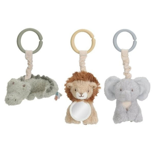JUGUETE DE TELA LITTLE DUTCH ·ANIMALES COLGANTES SAFARI FRIENDS· - Happy Moments Baby