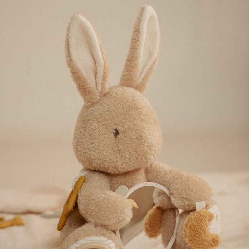 JUGUETE DE TELA LITTLE DUTCH ·CONEJO ACTIVIDADES NEWBORN NATURALS· - Happy Moments Baby