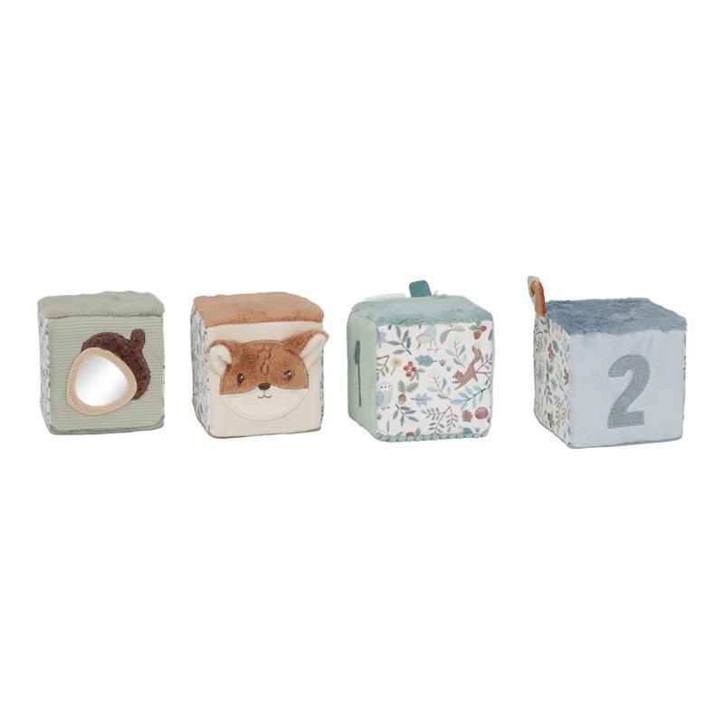 JUGUETE DE TELA LITTLE DUTCH ·CUBOS APILABLES FOREST FRIENDS· - Happy Moments Baby