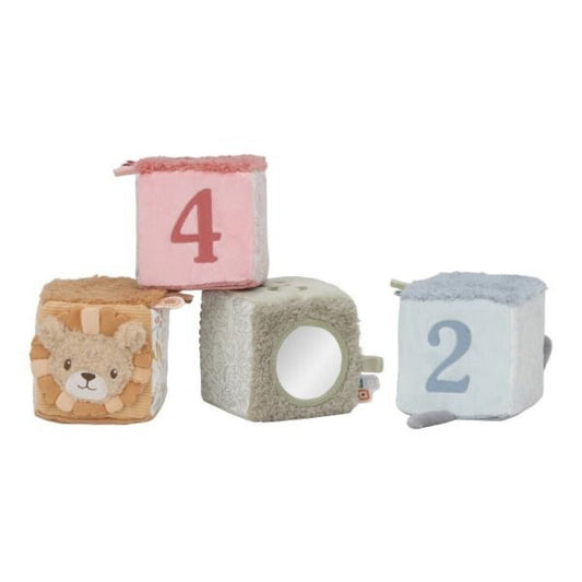 JUGUETE DE TELA LITTLE DUTCH ·CUBOS APILABLES SAFARI FRIENDS· - Happy Moments Baby