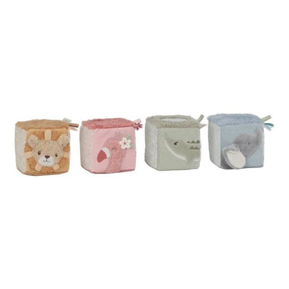 JUGUETE DE TELA LITTLE DUTCH ·CUBOS APILABLES SAFARI FRIENDS· - Happy Moments Baby