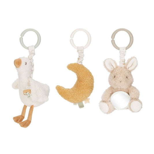 JUGUETE DE TELA LITTLE DUTCH ·JUGUETES COLGANTES CON ANILLAS NEWBORN NATURALS· - Happy Moments Baby