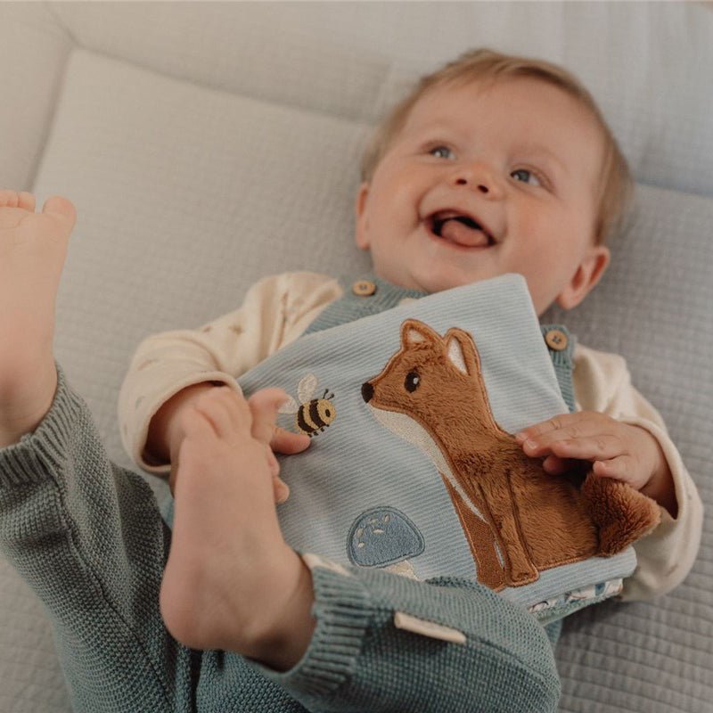 JUGUETE DE TELA LITTLE DUTCH ·LIBRO BLANDO ACTIVIDADES FOREST FRIENDS· - Happy Moments Baby