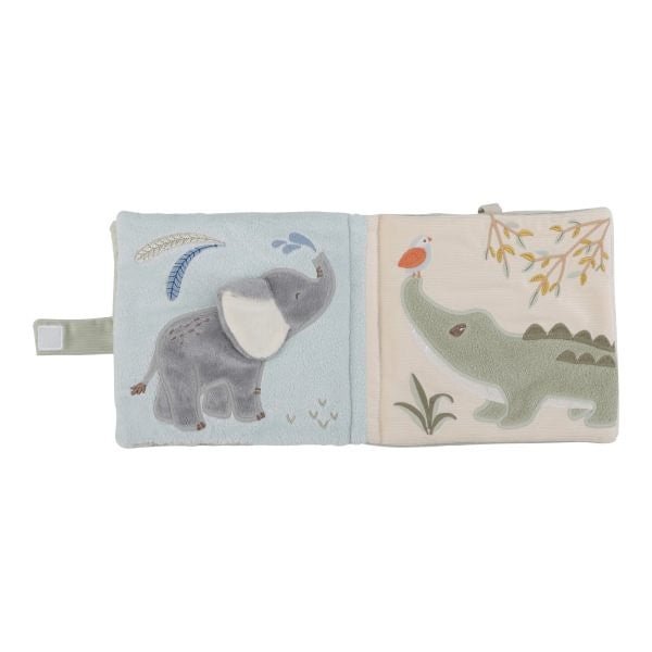 JUGUETE DE TELA LITTLE DUTCH ·LIBRO BLANDO ACTIVIDADES SAFARI FRIENDS· - Happy Moments Baby