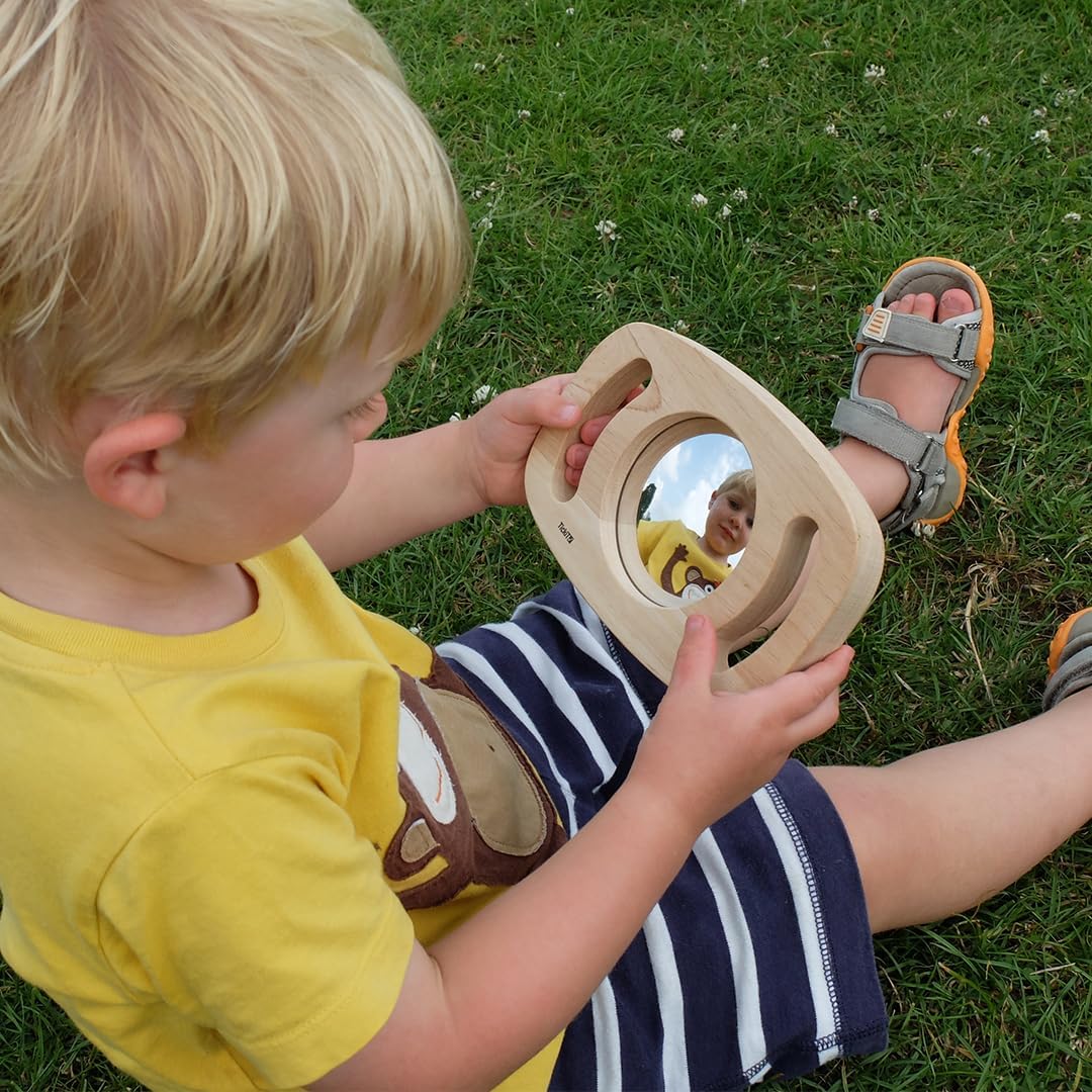 JUGUETE ESTIMULACIÓN SENSORIAL TICKIT ·ESPEJO PLANO DE FÁCIL SUJECIÓN· - Happy Moments Baby
