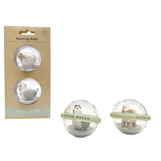 JUGUETE PARA EL BAÑO LITTLE DUTCH ·BOLAS GIRATORIAS LITTLE FARM· - Happy Moments Baby
