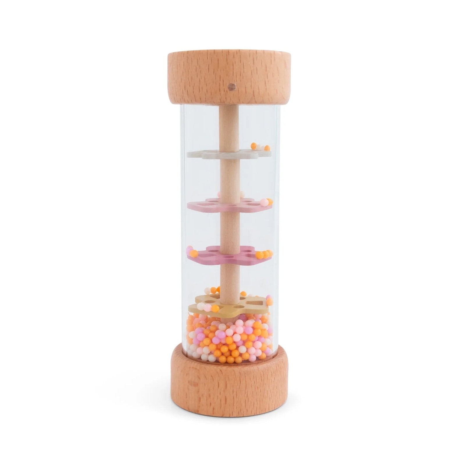 JUGUETE SENSORIAL DE MADERA SARO ·PALO DE LLUVIA RAINBOW· - Happy Moments Baby