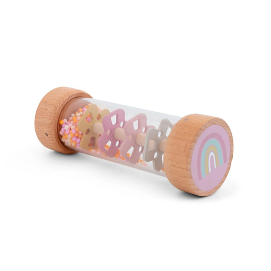 JUGUETE SENSORIAL DE MADERA SARO ·PALO DE LLUVIA RAINBOW· - Happy Moments Baby