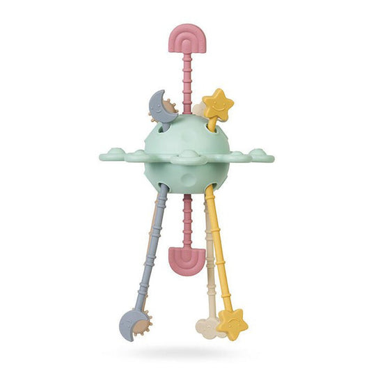 JUGUETE SENSORIAL DE SILICONA SARO ·TOY PLANET· - Happy Moments Baby