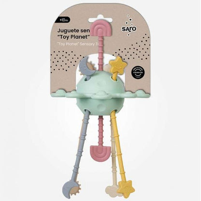 JUGUETE SENSORIAL DE SILICONA SARO ·TOY PLANET· - Happy Moments Baby