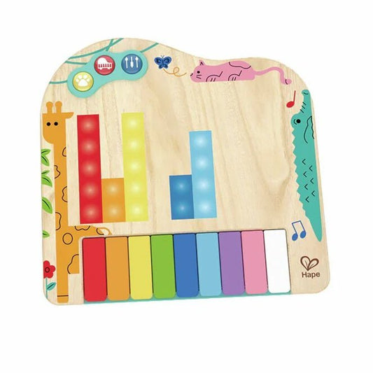 JUGUETE SENSORIAL HAPE ·PIANO DE MADERA PIXEL· - Happy Moments Baby