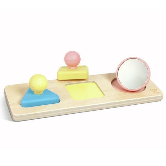 JUGUETE SENSORIAL HAPE ·PUZZLE ESPEJOS MONTESSORI· - Happy Moments Baby