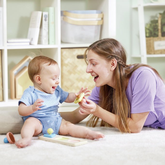 JUGUETE SENSORIAL HAPE ·PUZZLE ESPEJOS MONTESSORI· - Happy Moments Baby
