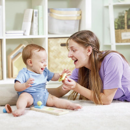 JUGUETE SENSORIAL HAPE ·PUZZLE ESPEJOS MONTESSORI· - Happy Moments Baby