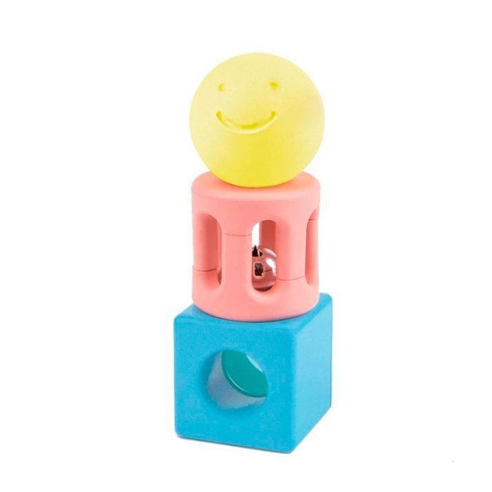 JUGUETE SENSORIAL HAPE ·SONAJEROS GEOMÉTRICOS PASTEL· - Happy Moments Baby