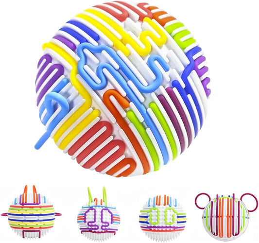 JUGUETE SENSORIAL MIWIS ·PELOTA SENSORIAL CON TIRAS DE SILICONA· - Happy Moments Baby