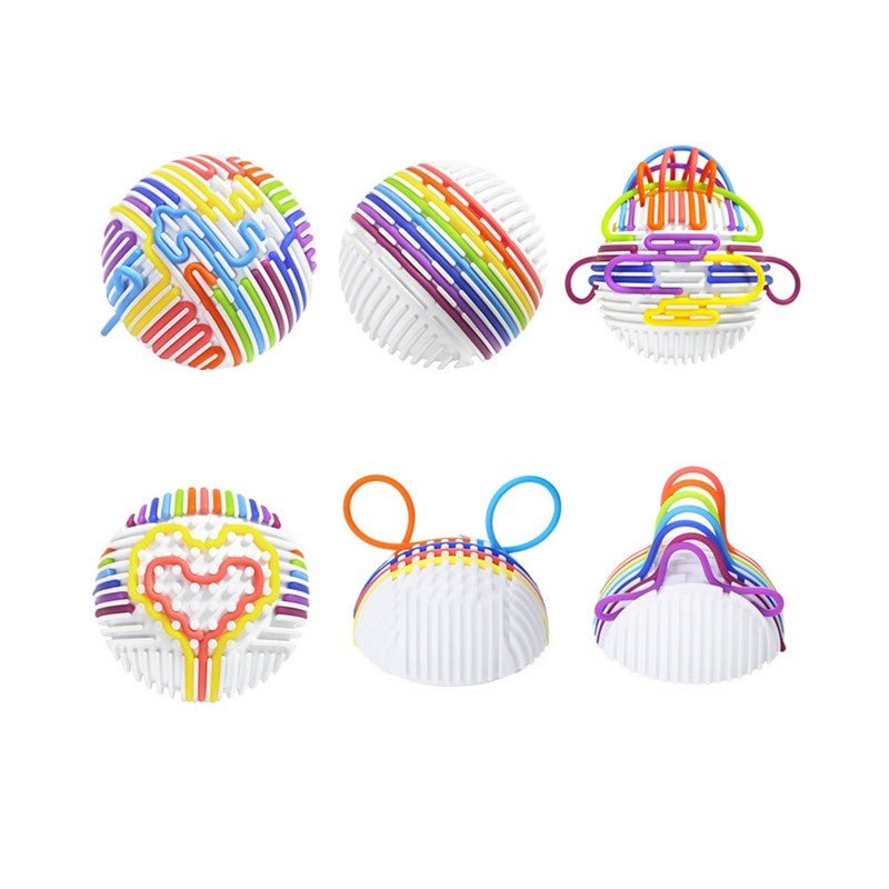 JUGUETE SENSORIAL MIWIS ·PELOTA SENSORIAL CON TIRAS DE SILICONA· - Happy Moments Baby