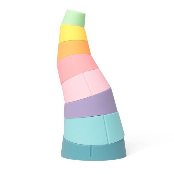 JUGUETE SENSORIAL OPPI ·TORRE DE SILICONA APILABLE STAK· - Happy Moments Baby