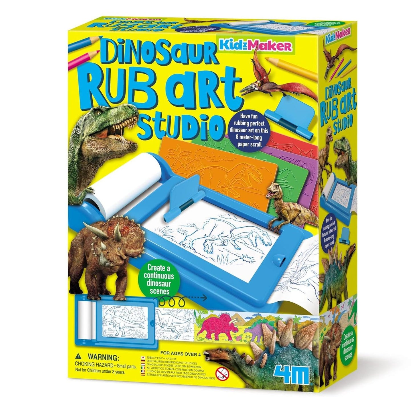 KIT MANUALIDADES 4M ·KIDZ MAKER ARTE DE DINOSAURIOS· - Happy Moments Baby