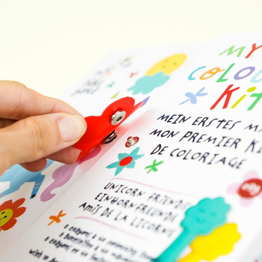 KIT PARA COLOREAR CON CERAS Y STICKERS ·ANIMALES MARINOS· - Happy Moments Baby