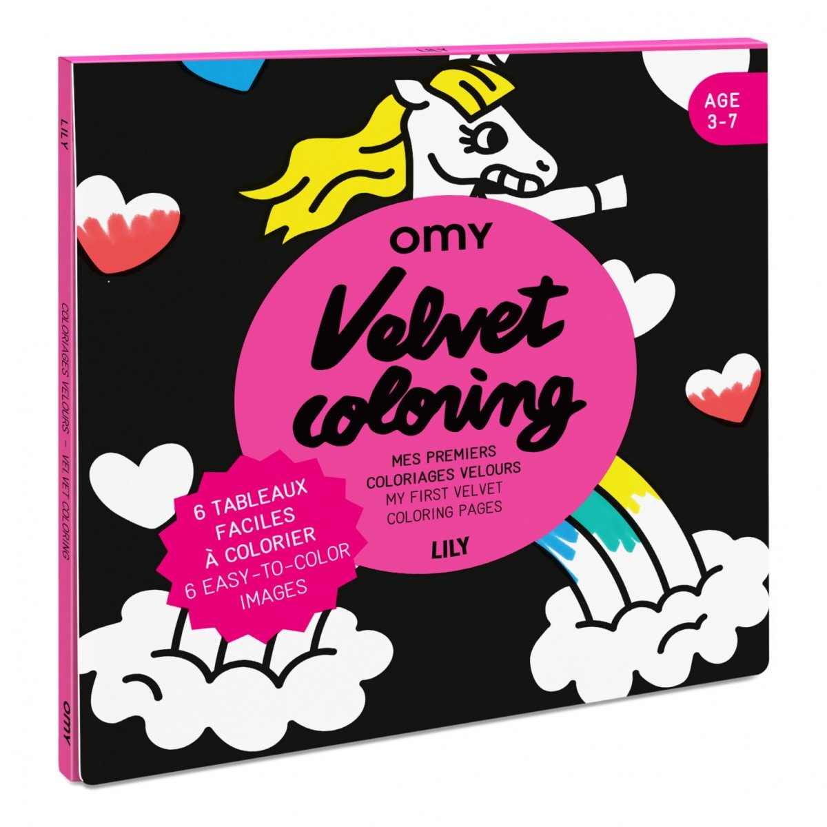 LÁMINAS DE TERCIOPELO PARA COLOREAR ·UNICORNIO· - Happy Moments Baby