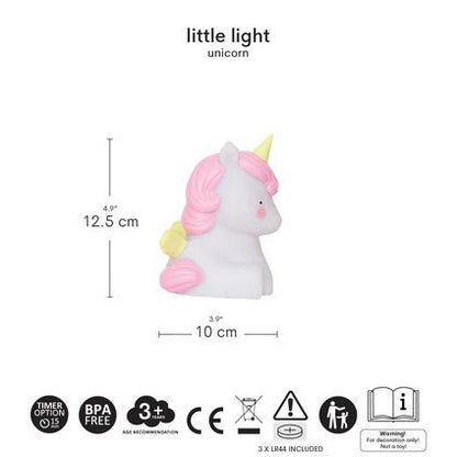 LAMPARITA DE COMPAÑÍA QUITAMIEDOS ·UNICORNIO· - Happy Moments Baby