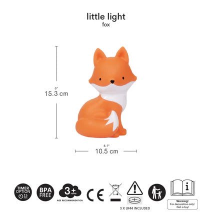 LAMPARITA DE COMPAÑÍA QUITAMIEDOS ·ZORRO· - Happy Moments Baby