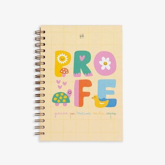 LIBRETA UO ·PROFE, GRACIAS POR HACERME SENTIR CAPAZ· - Happy Moments Baby