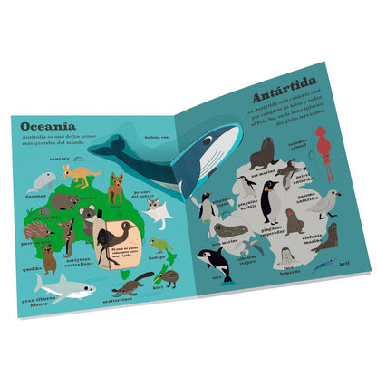 LIBRO INFANTIL - ATLAS DE ANIMALES - Happy Moments Baby