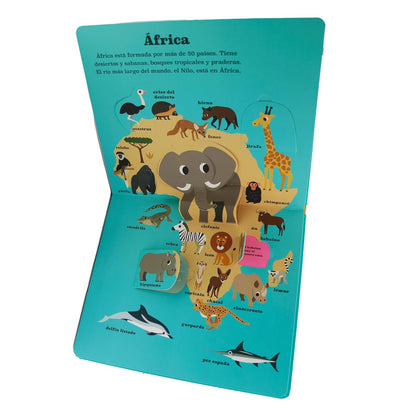 LIBRO INFANTIL - ATLAS DE ANIMALES - Happy Moments Baby