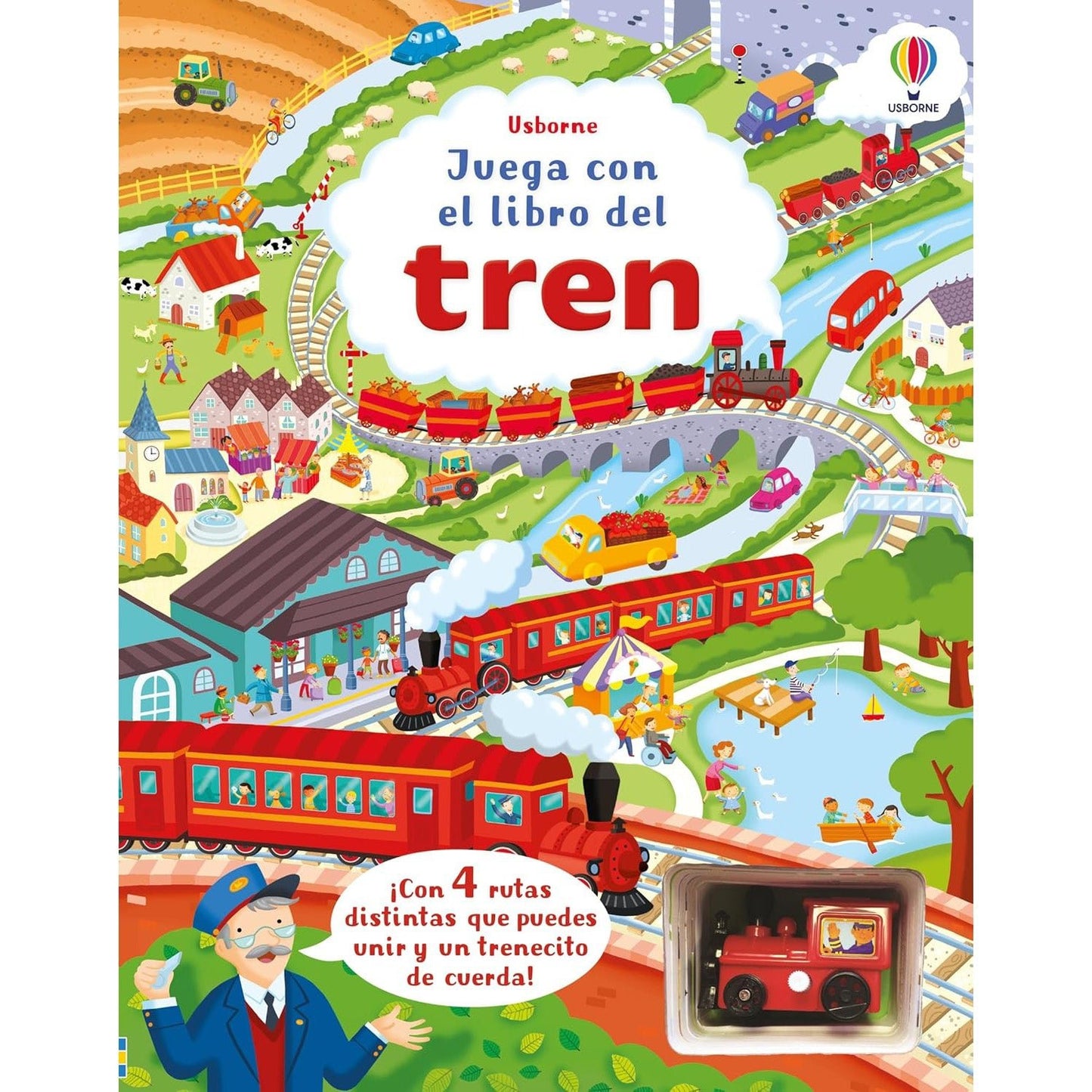 LIBRO INFANTIL INTERACTIVO - JUEGA CON EL LIBRO DEL TREN - Happy Moments Baby