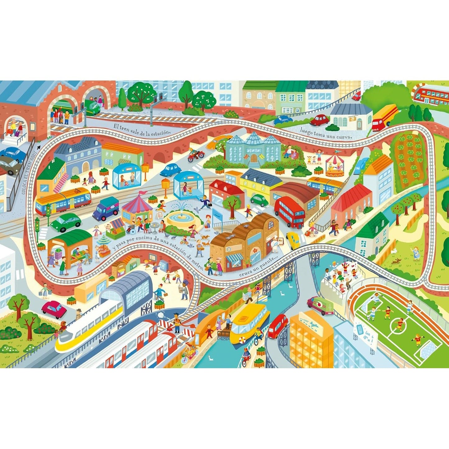 LIBRO INFANTIL INTERACTIVO - JUEGA CON EL LIBRO DEL TREN - Happy Moments Baby