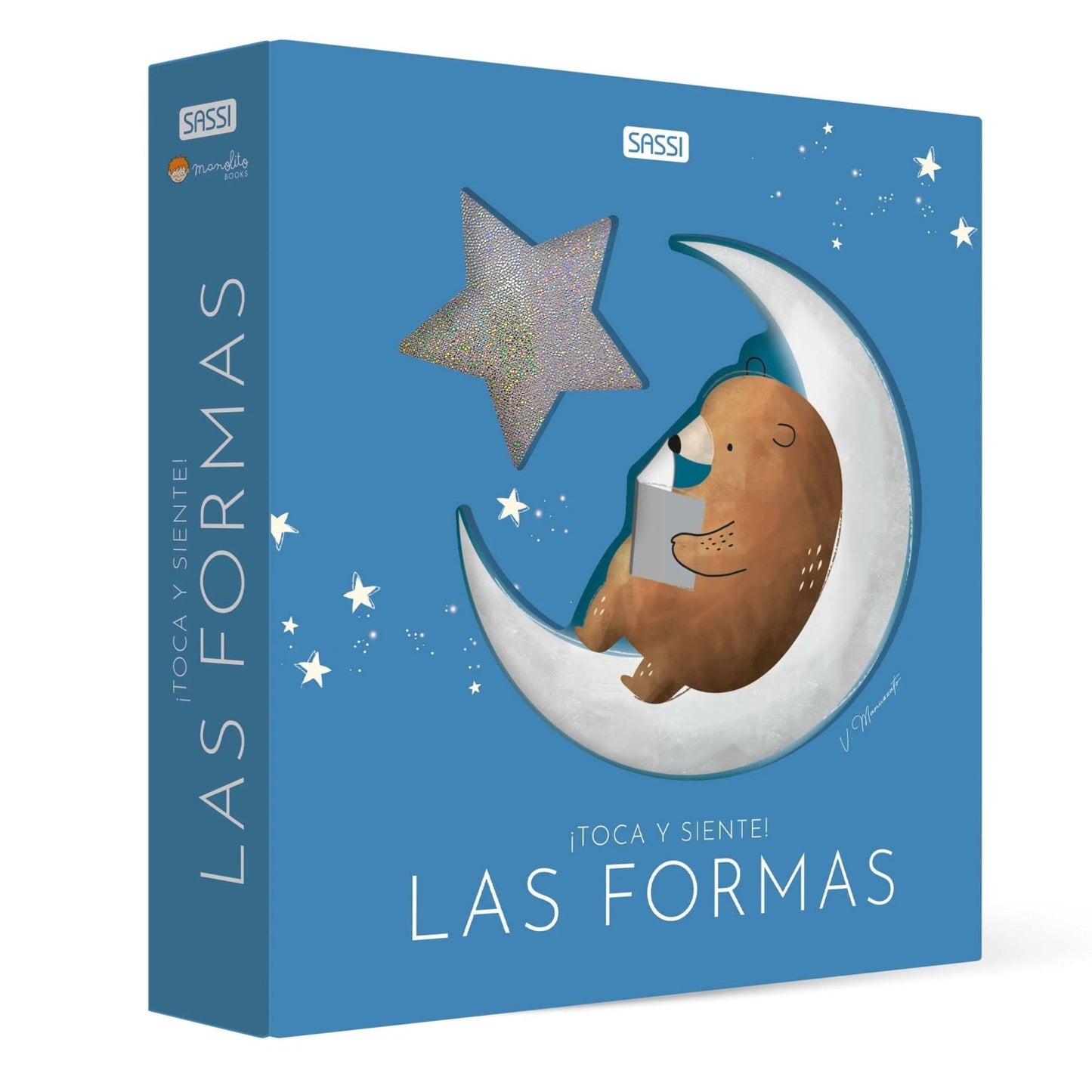LIBRO INFANTIL - TOCA Y SIENTE: LAS FORMAS - Happy Moments Baby