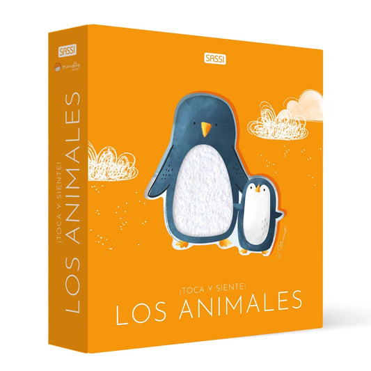 LIBRO INFANTIL - TOCA Y SIENTE: LOS ANIMALES - Happy Moments Baby