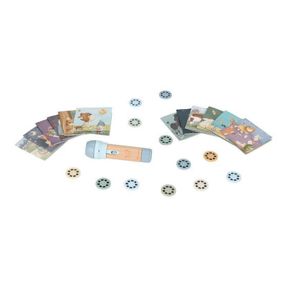 LINTERNA PROYECTOR DE CUENTOS LITTLE DUTCH ·AZUL· - Happy Moments Baby